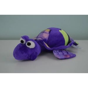 BJ Toy Co Sea Turtle Plush Stuffed Animal Purple Green 9"